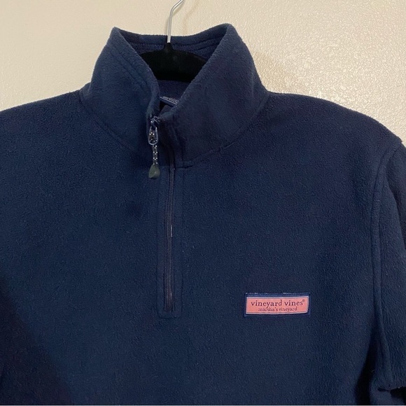 Vineyard Vines Harbor Fleece 1/4 Zip Navy Size XS - Picture 14 of 15